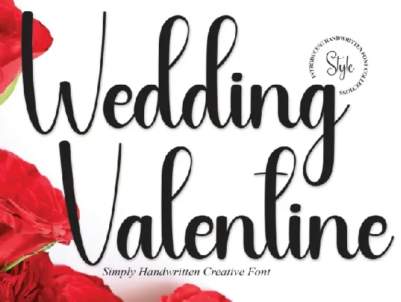 Wedding Valentine font