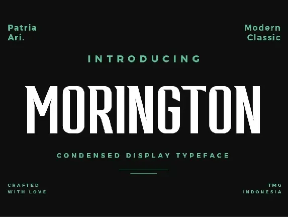 Morington font