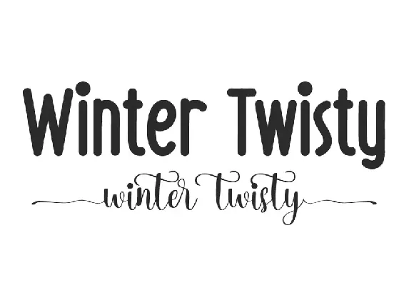 Winter Twisty Demo font