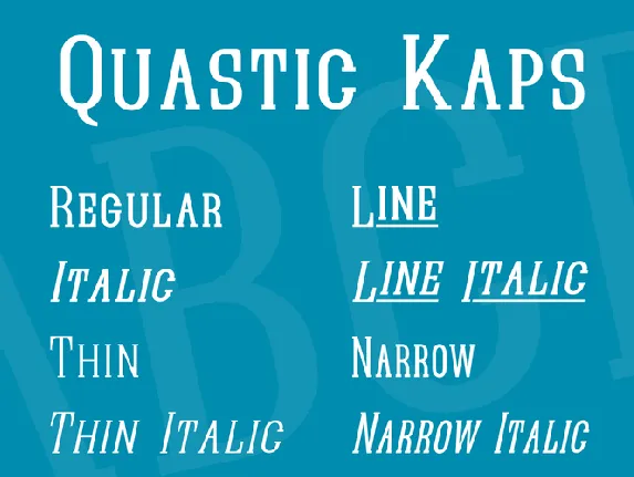 Quastic Kaps font