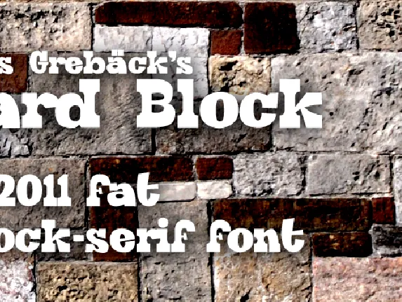 Hard Block font