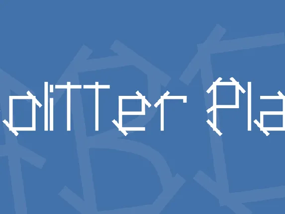 Holitter Plan font