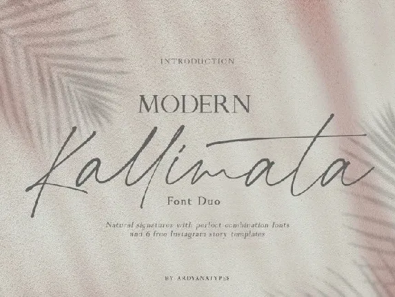 Modern Kallimata Duo font