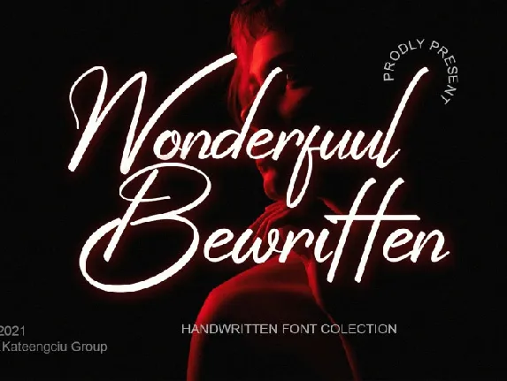 Wonderfuul Bewritten Script font