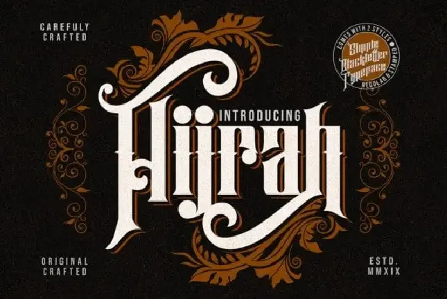 Hijrah Display font