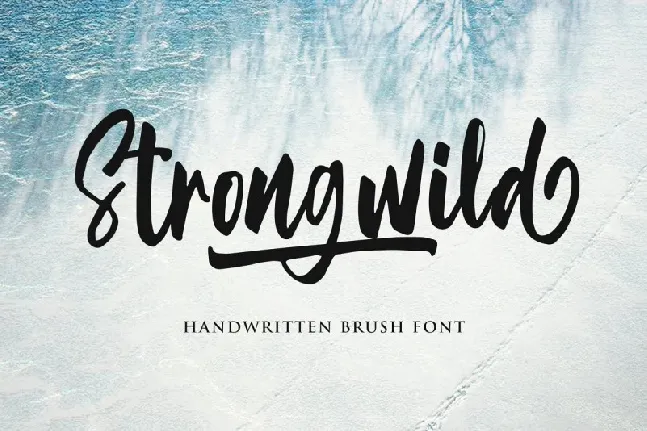 Strongwild Brush font