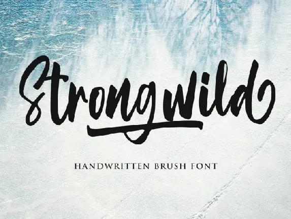 Strongwild Brush font