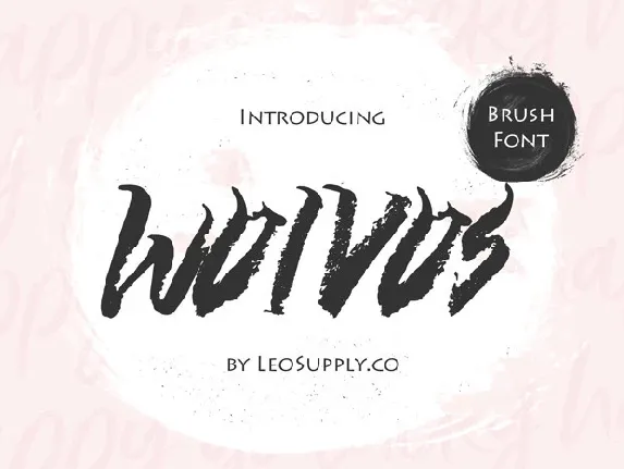 Wolvos Brush font