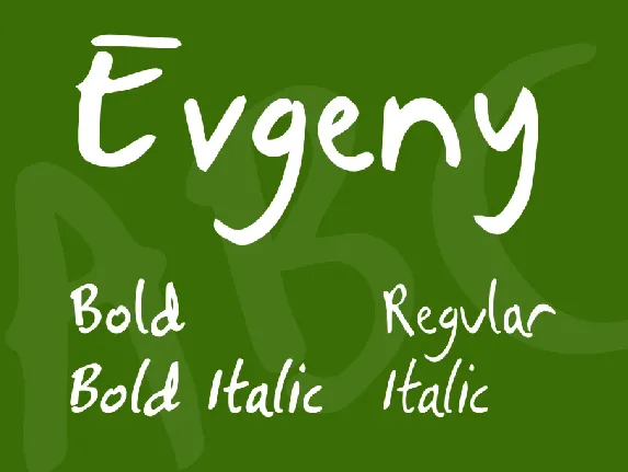 Evgeny font