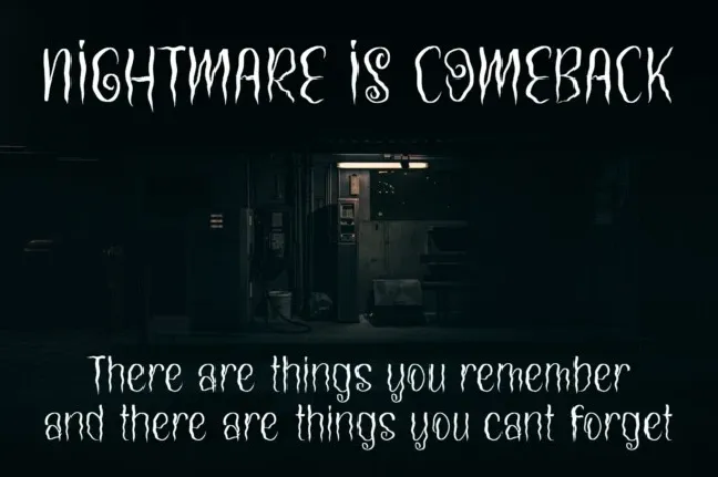 Nightmare Season font