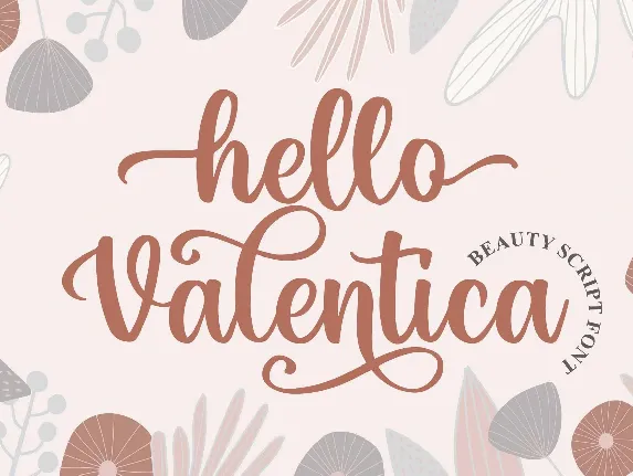 Hello Valentica font