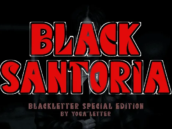 Black Santoria Demo font