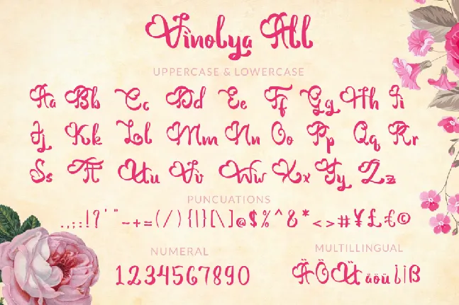 Vinolya font