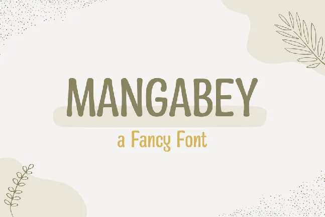 Mangabey font