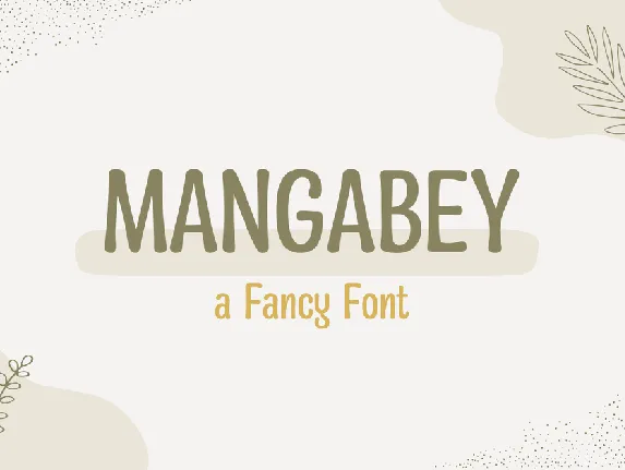 Mangabey font