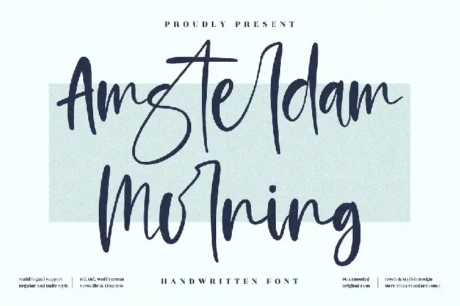 Amsterdam Morning font