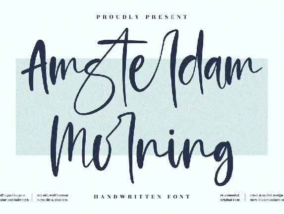 Amsterdam Morning font