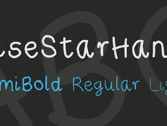 RiseStarHand font