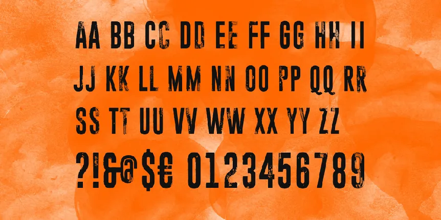 Paranoid Orange font