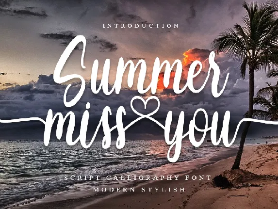 Summer Miss You font