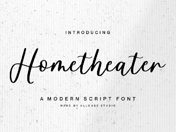 Hometheater font