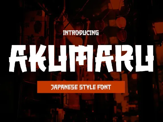 AKUMARU font