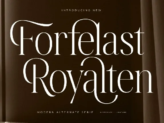 Forfelast Royalten DEMO VERSION font