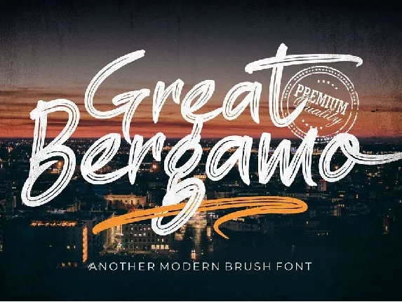 Great Bergamo font