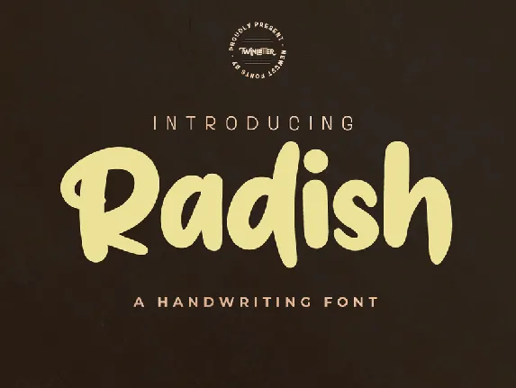 Radish font