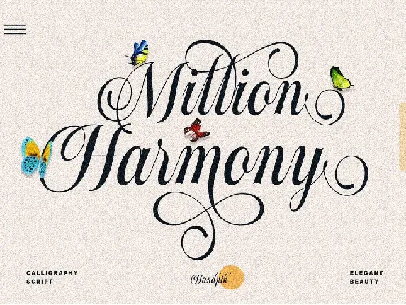 Million Harmony font