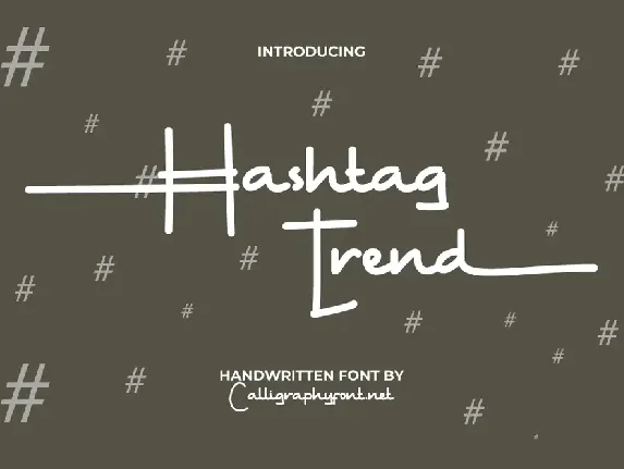 Hashtag Trend Demo font