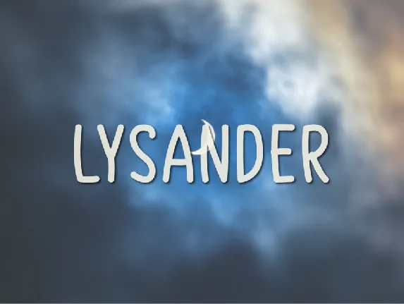 Lysander font