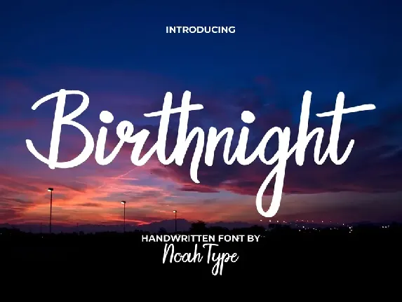 Birthnight Demo font