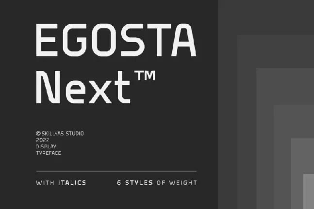 Egosta Family font