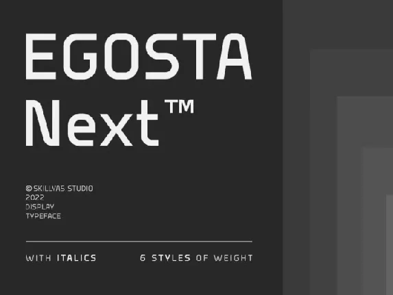 Egosta Family font