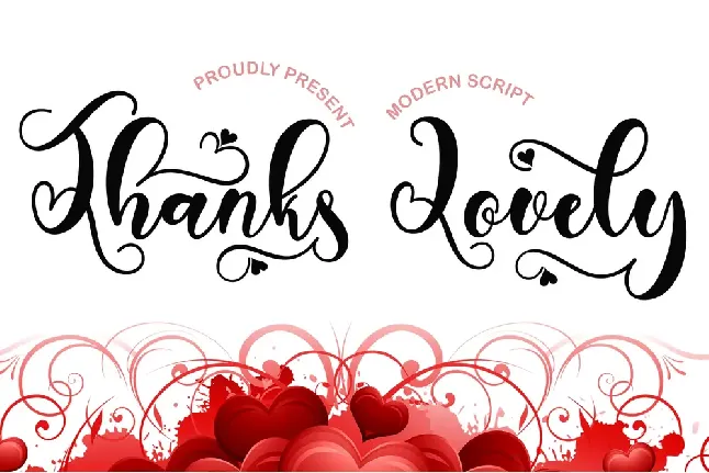 Thanks Lovely font