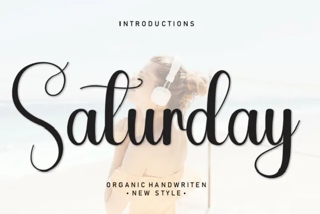 Saturday Script font