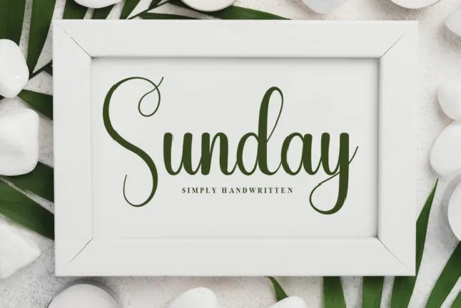 Saturday Script font