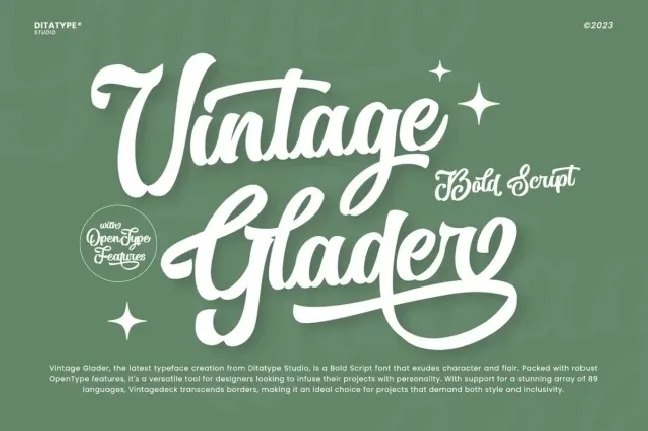 Vintage Glader font