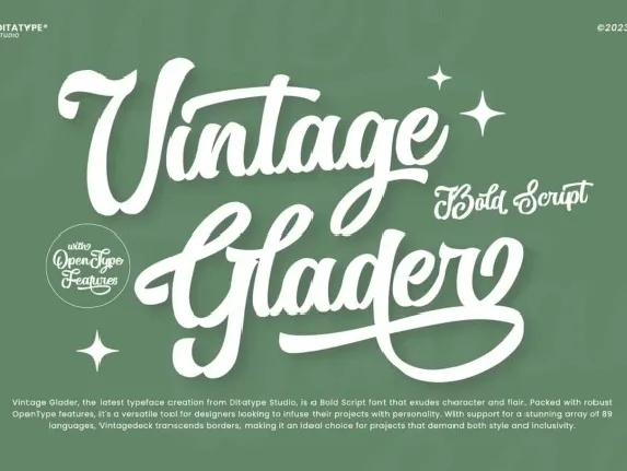 Vintage Glader font