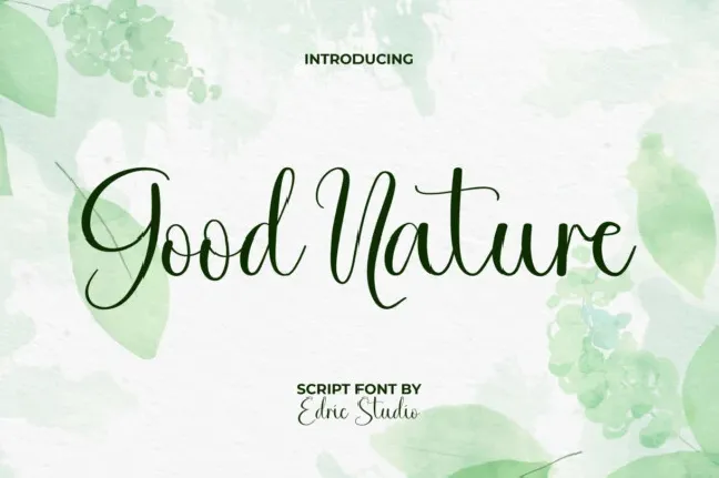 Good Nature font