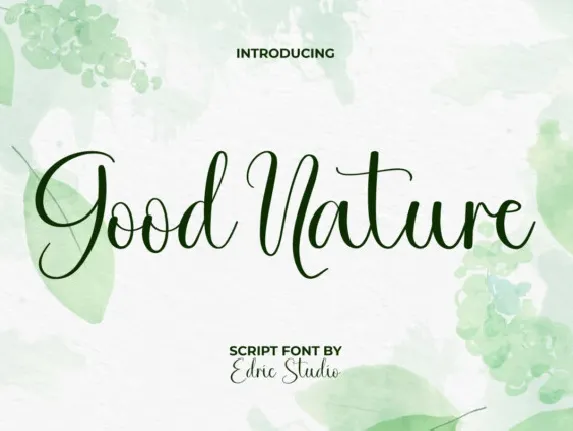 Good Nature font