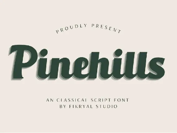 Pinehills font