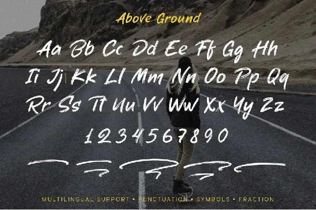 Above Ground font