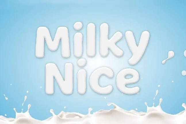 Milky Nice Display font