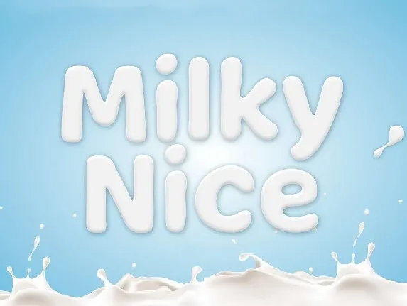 Milky Nice Display font