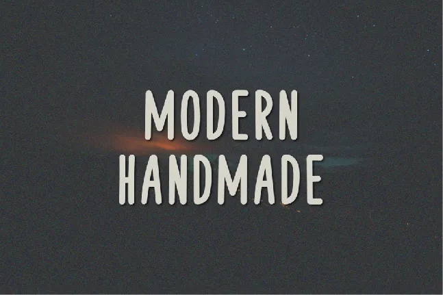 Modern Handmade font