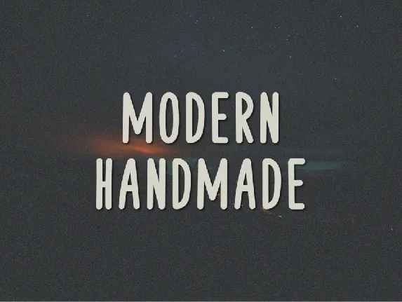 Modern Handmade font