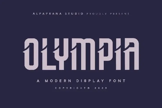 Olympia font