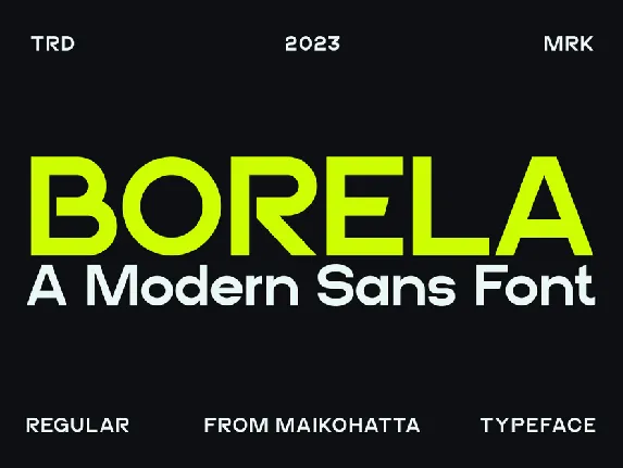 BORELA font